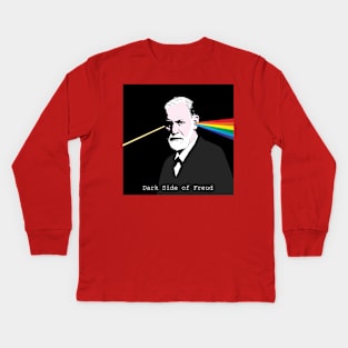 Dark Side of Freud Kids Long Sleeve T-Shirt